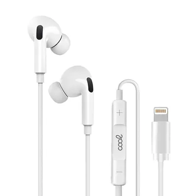 Coole Stereo-Ohrhörer mit Mikrofon für iPhone Weiß