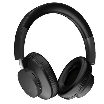 Coole schwarze Stereo-Bluetooth-Kopfhörer von Smarty