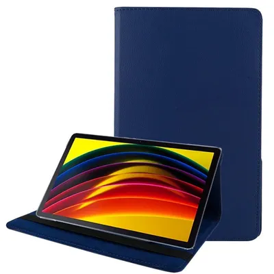 Coole blaue glatte Kunstlederhülle für Lenovo Tab P11/P11 Plus