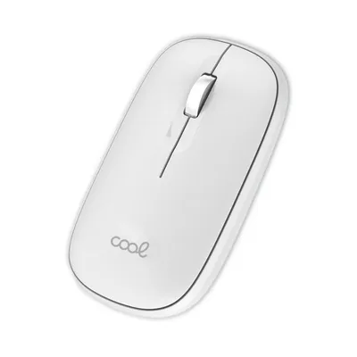 Cool Slim 2-in-1-Funkmaus (Bluetooth + USB-Adapter) Weiß