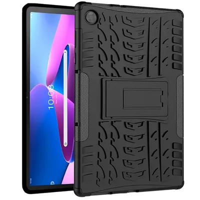Coole schwarze Hartschalenhülle für Lenovo Tab M10 Plus Gen 3