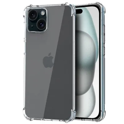 Coole transparente AntiShock-Hülle für iPhone 15