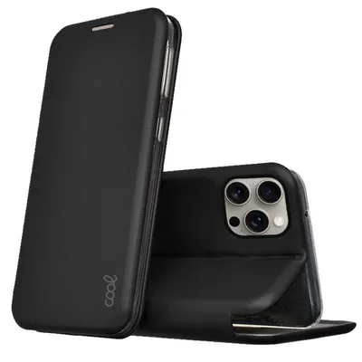 Cooles Flip Cover Elegance Black Case für iPhone 15 Pro Max