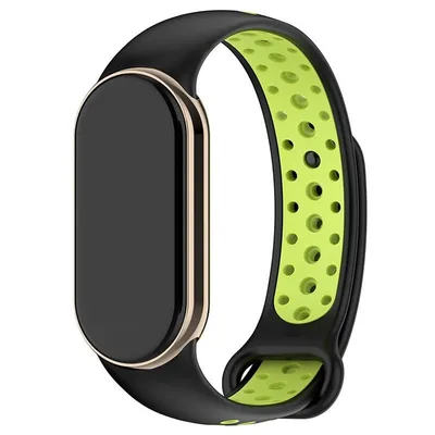 Cooles schwarz/grünes Sportarmband für Xiaomi Smart Band 8 / Band 9 / Band 10