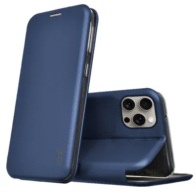 Cooles Flip Cover Elegance Marine für iPhone 15 Pro Max