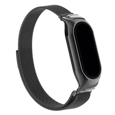 Cooles schwarzes Metallarmband für Xiaomi Smart Band 8 / Band 9