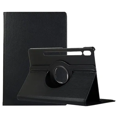 Coole schwarze Kunstlederhülle für Samsung Galaxy Tab S9 / TAB S9 FE / S10 FE / S10 Lite