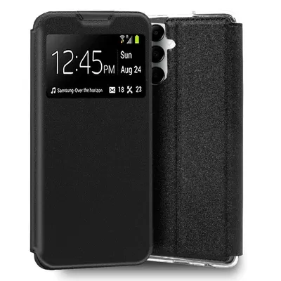 Coole glatte schwarze Flip-Cover-Hülle für Samsung Galaxy A05s
