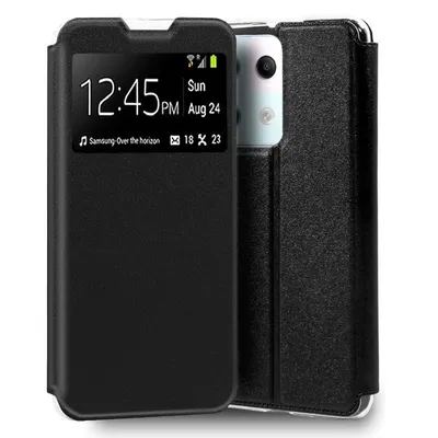 Coole schlichte schwarze Book-Type-Flip-Cover-Hülle für Xiaomi Redmi Note 13 Pro 5G