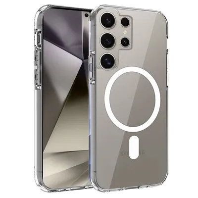 Coole transparente magnetische Hülle für Samsung Galaxy S24 Ultra