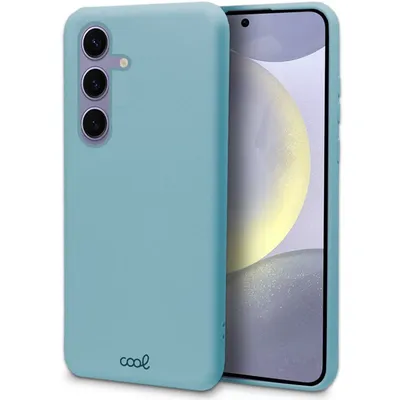 Coole hellblaue flexible Silikonhülle für Samsung Galaxy S24 / S25