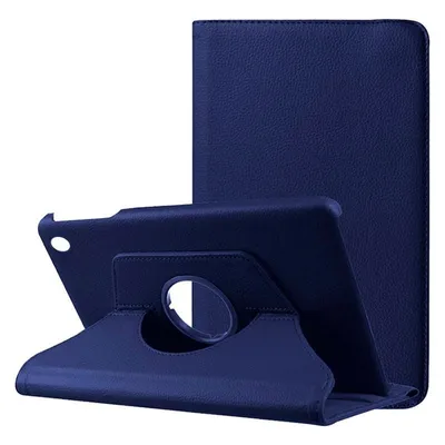 Coole blaue glatte Kunstlederhülle für das Samsung Galaxy Tab A9 Plus X210 / Tab A11 Plus
