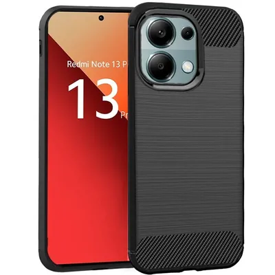 Cooles schwarzes Carbon-Case für Xiaomi Redmi Note 13 Pro