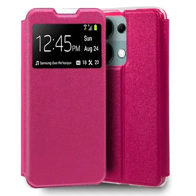 Coole schlichte rosa Flip-Cover-Hülle für Xiaomi Redmi Note 13 Pro