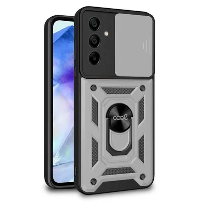 Coole silberne Hartringhülle für Samsung A556 Galaxy A55 5G
