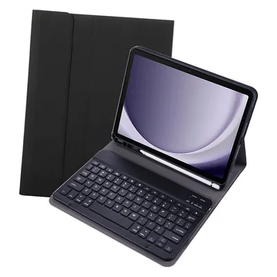 Coole schwarze Bluetooth-Tastaturhülle aus PU-Leder 11" für Galaxy Tab A9 Plus / Tab A11 Plus