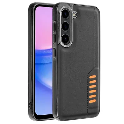 Coole schwarze Milano-Hülle für Samsung A155 Galaxy A15 / A15 5G