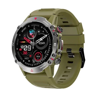 Cool Adventure Bluetooth 46mm AMOLED Grün IP67 SpO2 Herzfrequenz Schlaftracking