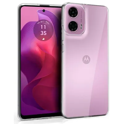 Coole transparente Silikonhülle für Motorola Moto G04 / G24