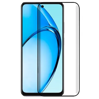 Cooler Full 3D Displayschutz aus gehärtetem Glas in Schwarz für Oppo A60