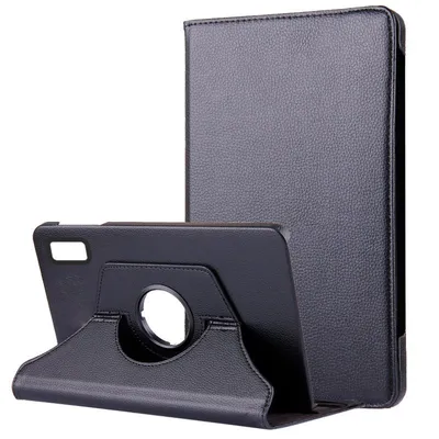 Coole schwarze Schutzhülle aus glattem Kunstleder für Lenovo Tab M11