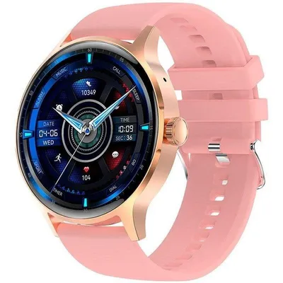 Cool Iris Bluetooth 45mm AMOLED Rosa Einheitsgröße IP67 SpO2 Herzfrequenz Schlafmonitor