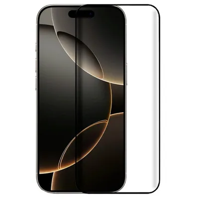 Cooler FULL 3D Displayschutz aus gehärtetem Glas in Schwarz für iPhone 16 Pro / iPhone 17