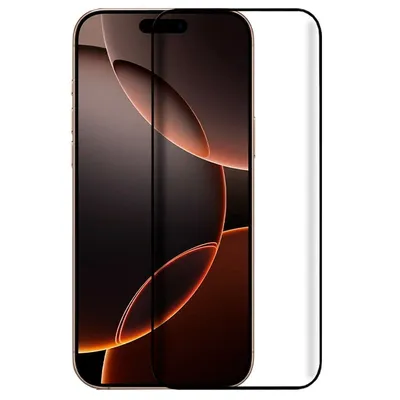 Cooler FULL 3D Displayschutz aus gehärtetem Glas in Schwarz für iPhone 16 Pro Max