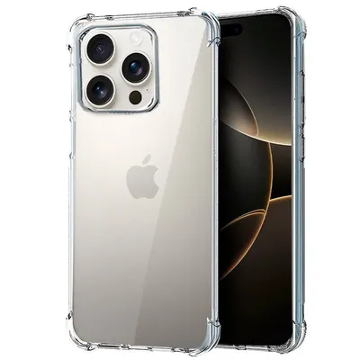 Coole transparente stoßfeste Hülle für das iPhone 16 Pro