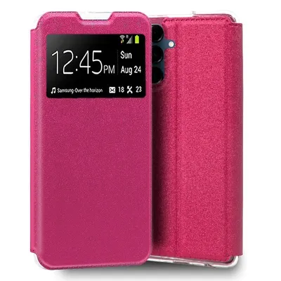 Coole, einfarbige Flip-Cover-Hülle in Rosa für Samsung Galaxy A16 / A16 5G