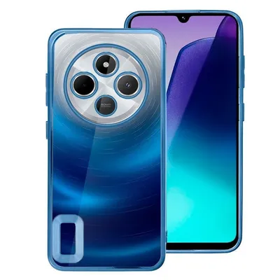 Coole blaue Metallic-Randhülle für Xiaomi Redmi 14C / Poco C75