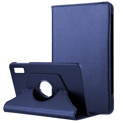 Coole blaue Schutzhülle aus glattem Kunstleder für Lenovo Tab M11
