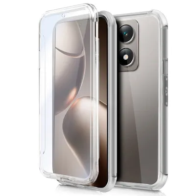 Coole 3D transparente Vorder- und Rückseite aus Silikon für Xiaomi 14T Pro