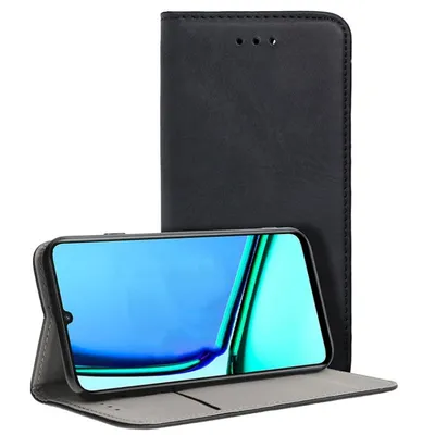 Cooles Smartphone Flip Cover Case Schwarz für Realme Note 60