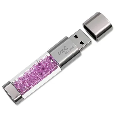 Cool Crystal USB-Stick, 3.0, 64 GB, Rosa