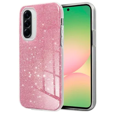 Coole Hülle für Samsung Galaxy A26 5G Glitzer Pink