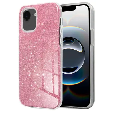 Cool Hülle für iPhone 16e / iPhone 17e Glitzerpink