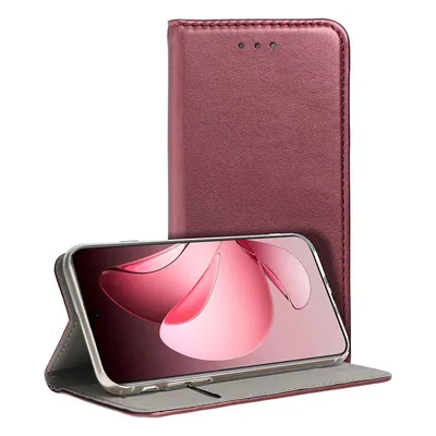 COOL Flip Cover Case für Oppo Reno 13 Pro 5G Glattes Burgunderrot