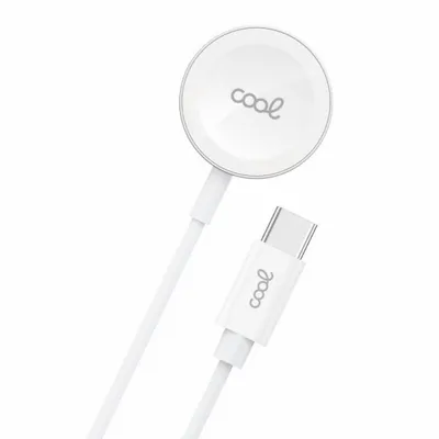 Ladekabel COOL Typ-C Magnetisch für Apple Watch Series 1-10 SE Ultra Weiß