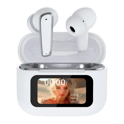 Auriculares Cool Iria Inalámbricos Bluetooth mit aktiver Geräuschunterdrückung, Übersetzung, KI, Weiß