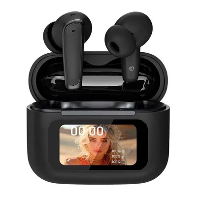 Auriculares Cool Iria Inalámbricos Bluetooth mit aktiver Geräuschunterdrückung, Übersetzung, AI, Schwarz