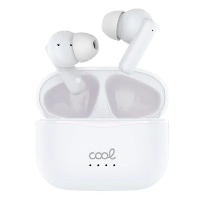 Kopfhörer Cool Bound kabellos Bluetooth Hi-Fi mit LED-Display und Powerbank weiß