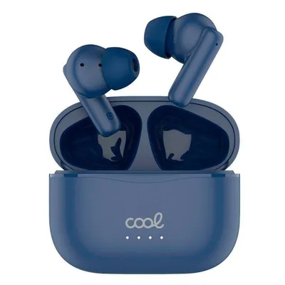 Cool Bound kabellose Bluetooth Hi-Fi Kopfhörer mit LED-Anzeige und Typ-C-Ladung Marineblau