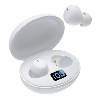 Auriculares Cool Pocket Inalámbricos Bluetooth ANC Hi-Fi mit LED-Anzeige Weiß