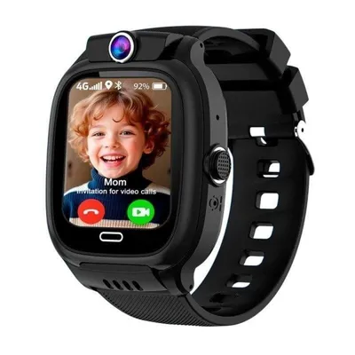 Cool Kids GPS GSM 2G Nano SIM 1,44'' Schwarz IP67 SOS-Taste Videoanrufe