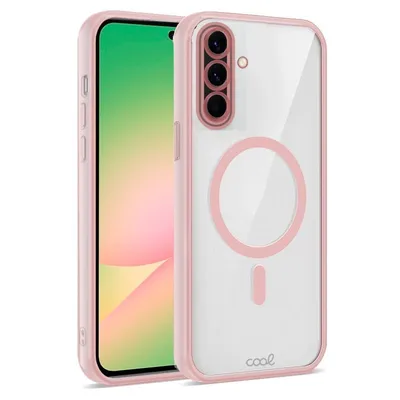 Coole Hülle für Samsung A566 Galaxy A56 5G, magnetisch, Rand rosa