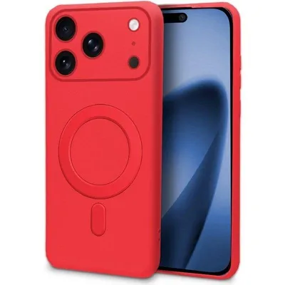 Handyhülle Cool Magnetisch Silikon Rot Mit Qi Kompatibel Für iPhone 17 Pro Max