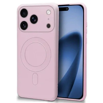 Handyhülle Cool Funda Magnética Cover Silikon Rosa Qi-Ladung für iPhone 17 Pro Max