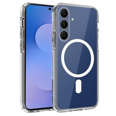 Handyhülle Cool Magnetisch Transparent Polycarbonat Magsafe Schutz für Samsung Galaxy S25 FE