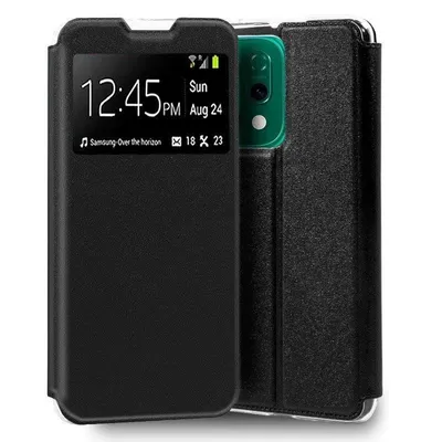 Handyhülle Cool Flip Cover Buchtyp Kunstleder Schwarz mit TPU für OPPO Reno 14 5G